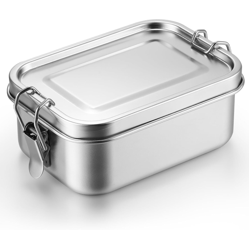 Meal Prep List - 뚜껑이 있는 스테인레스 스틸 식품 보관