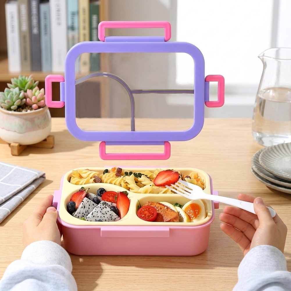 Meal Prep List - 스테인리스 스틸 3칸 누수 방지 도시락