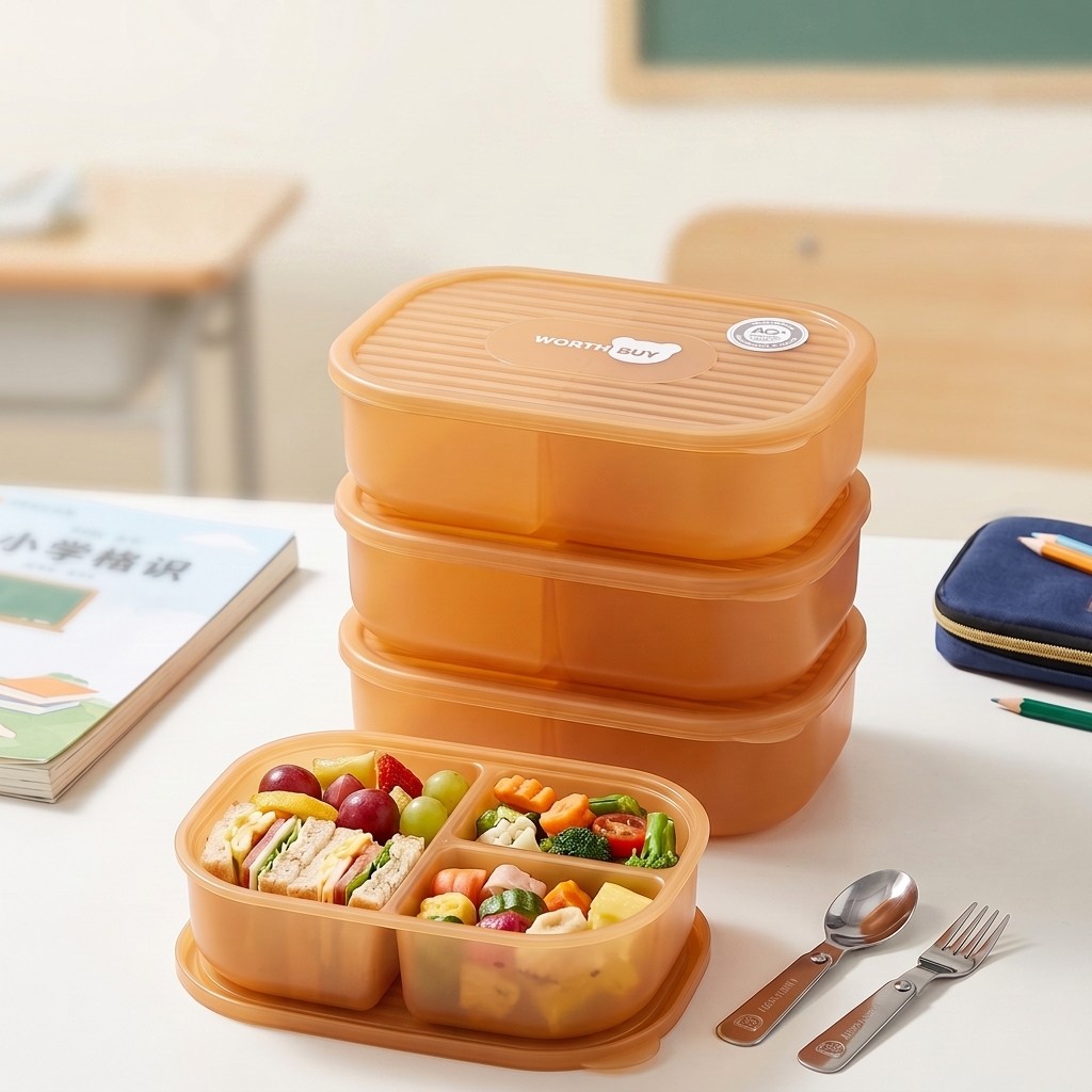 Meal Prep Japanese Food - 일본 플라스틱 도시락 어린이 성인용 학교