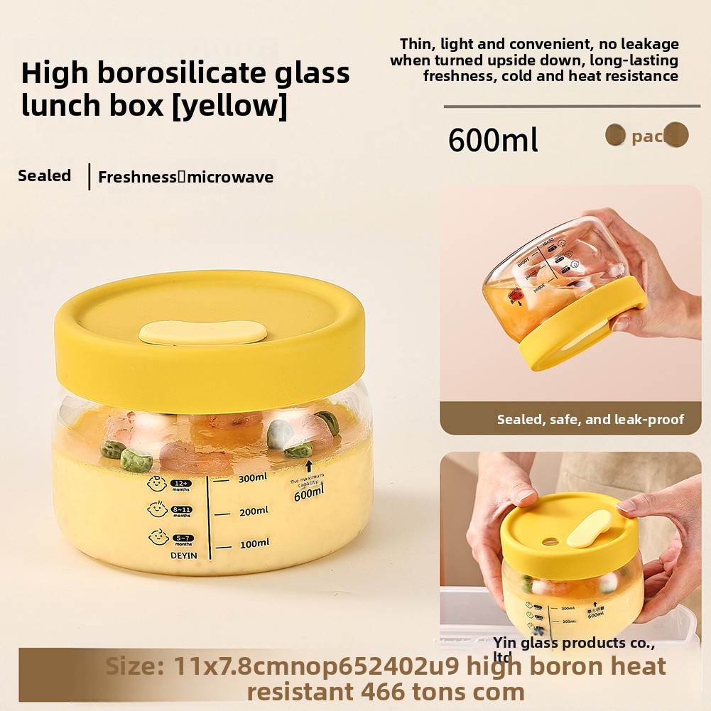 Meal Prep Glass Containers - 유리 식품 보관 용기 밀폐 누출