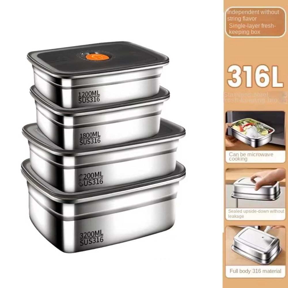 스테인레스 스틸 캠핑 도시락 상자 봉인 된 누출 방지  - Meal Prep Glass Containers 리뷰 및 가격