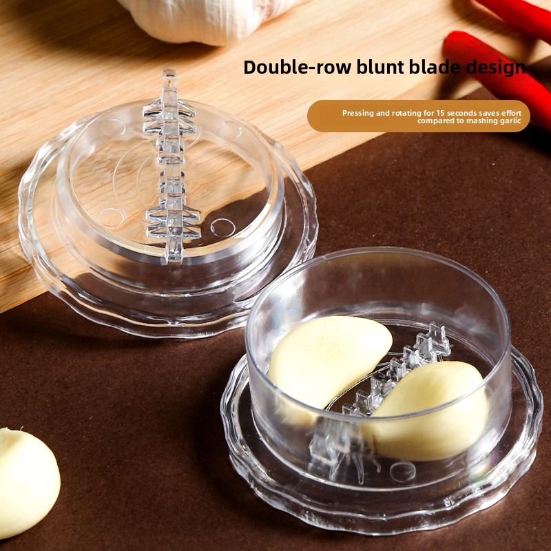 수동 마늘 분쇄기, 회전식 마늘 다지기, 이중날 구조, - Meal Prep Manual 리뷰 및 가격