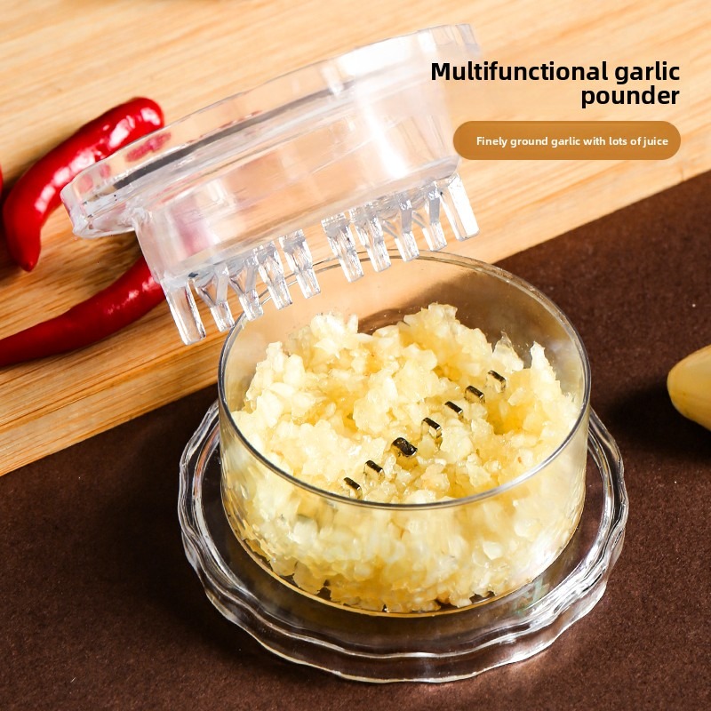 수동 마늘 분쇄기, 회전식 마늘 다지기, 이중날 구조, - Meal Prep Manual 리뷰 및 가격