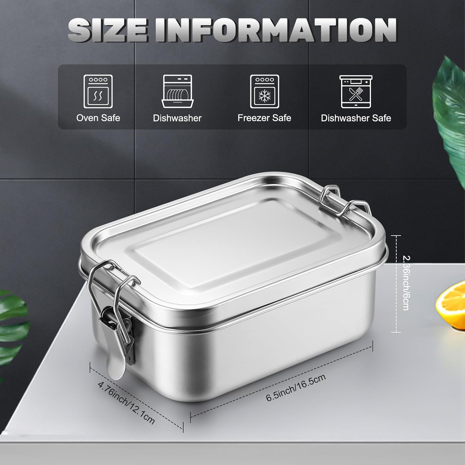 뚜껑이 있는 스테인레스 스틸 식품 보관 용기 도시락 상 - Meal Prep List 리뷰 및 가격