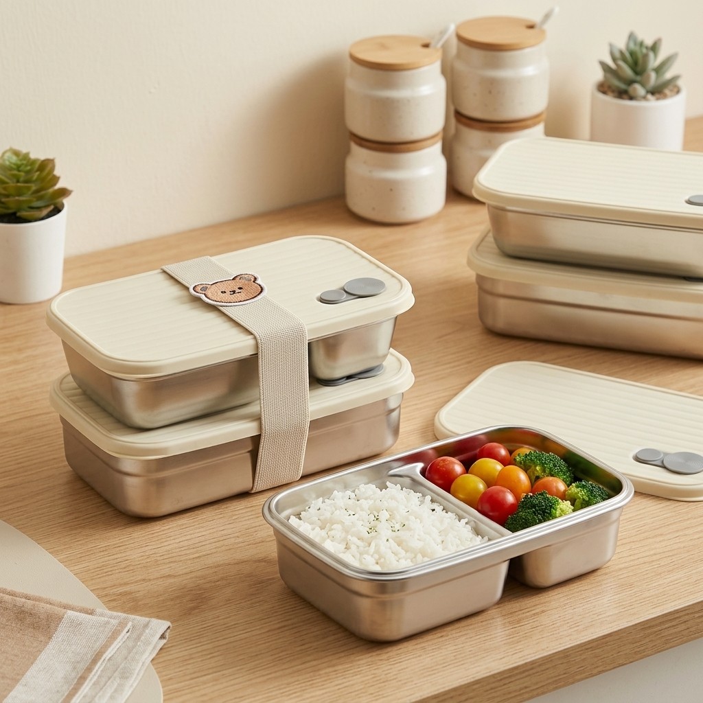 스테인리스 스틸 도시락 금속 도시락 전자레인지용 식품  - Meal Prep List 리뷰 및 가격