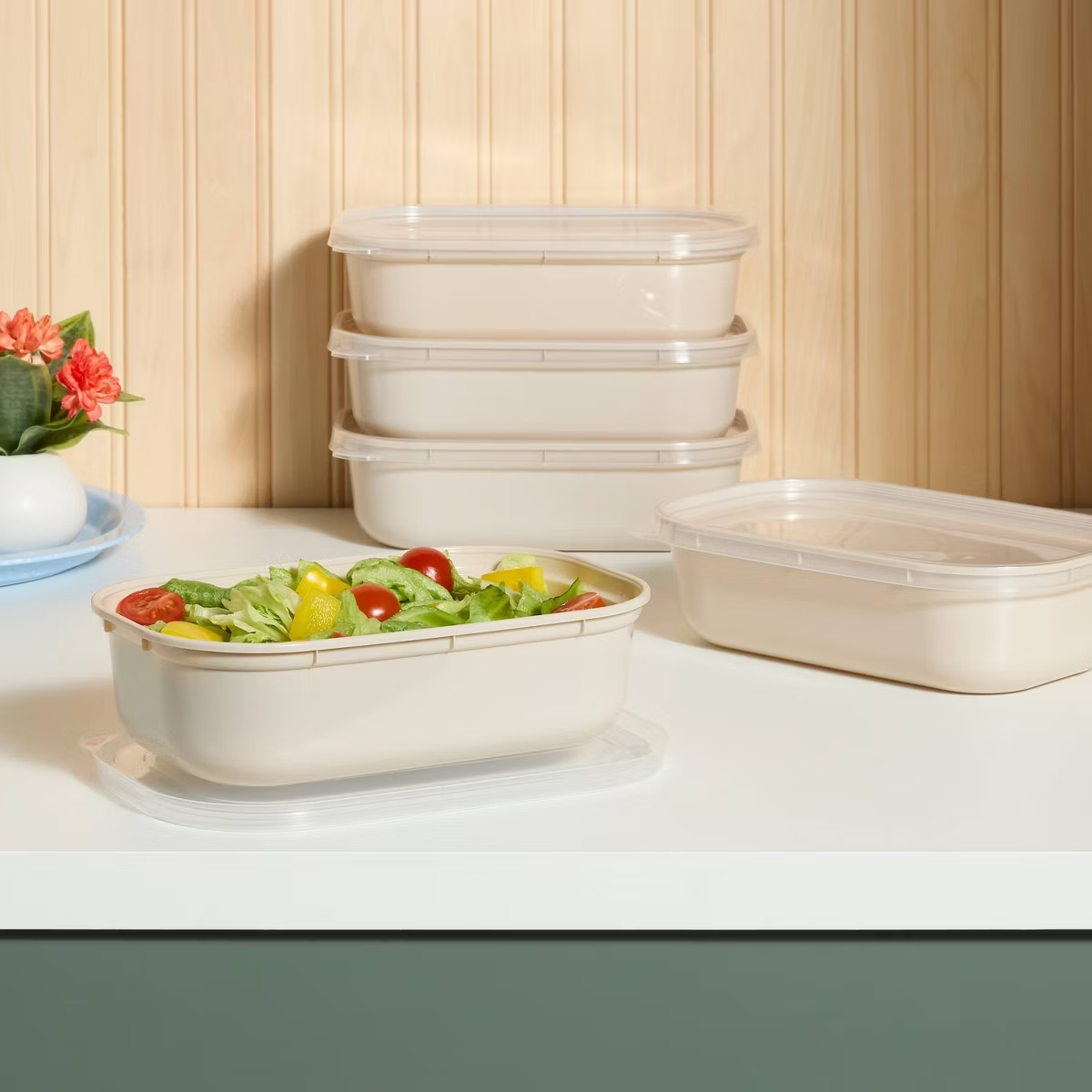 단일 칸 플라스틱 식사 준비 용기 10개 세트, 오트밀 - Meal Prep Diet 리뷰 및 가격