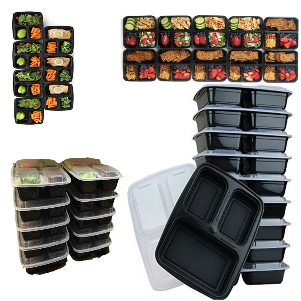 7팩 3칸 식사 준비 용기 뚜껑이 있는 매우 두꺼운 식 - Meal Prep Glass Containers 리뷰 및 가격
