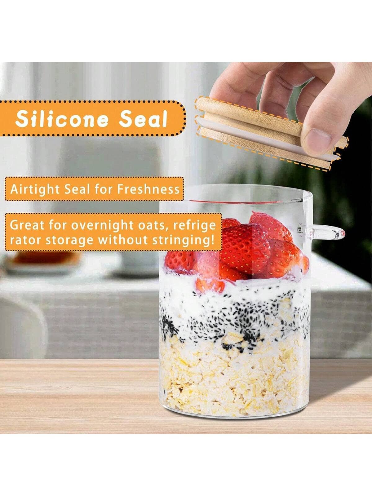 4개 세트 오버나이트 오트밀 용기, 현대적인 디자인의  - Meal Prep Overnight Oats 리뷰 및 가격
