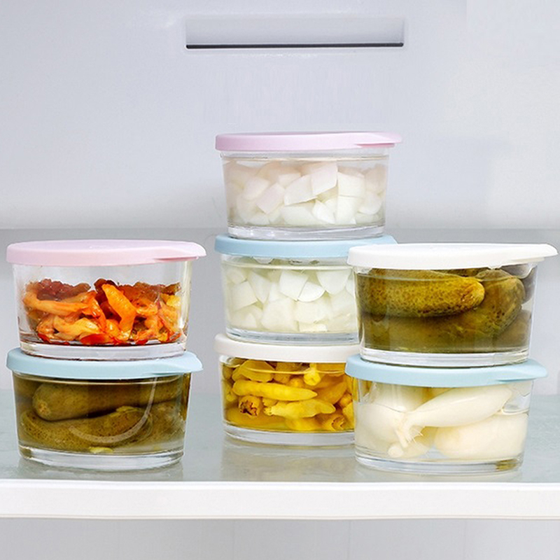 ● 전자레인지 사용 가능 원형 식품 보관 용기 고붕규산 - Meal Prep Glass Containers 리뷰 및 가격