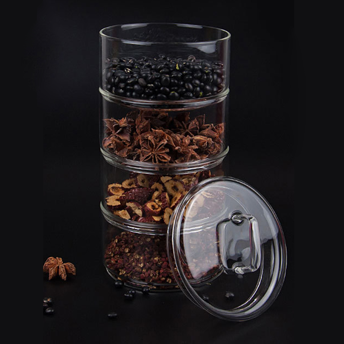다층 쌓을 수 있는 유리병 용기, 투명 저장 용기, 용 - Meal Prep Glass Containers 리뷰 및 가격