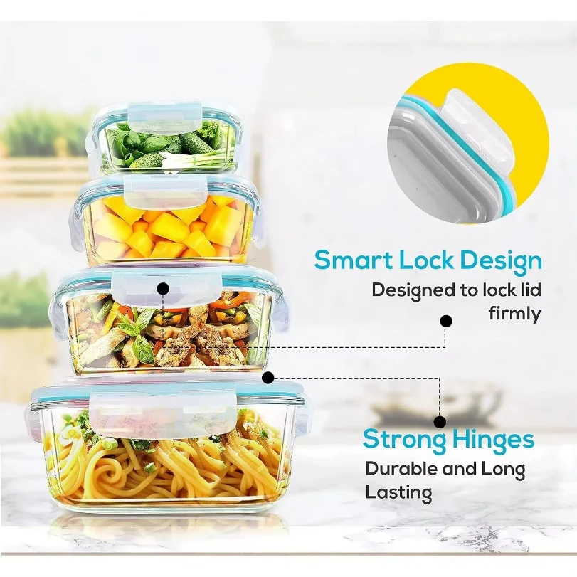 유리 도시락 용기, 식사 준비용, 밀폐형 벤토 도시락, - Meal Prep Glass Containers 리뷰 및 가격