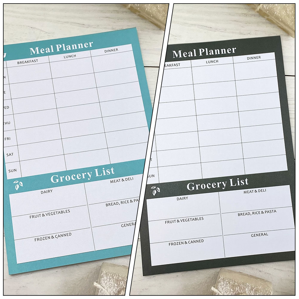 2개입 가정용 주간 식단 계획 노트, 식단 추적 저널, - Meal Prep Diet 리뷰 및 가격