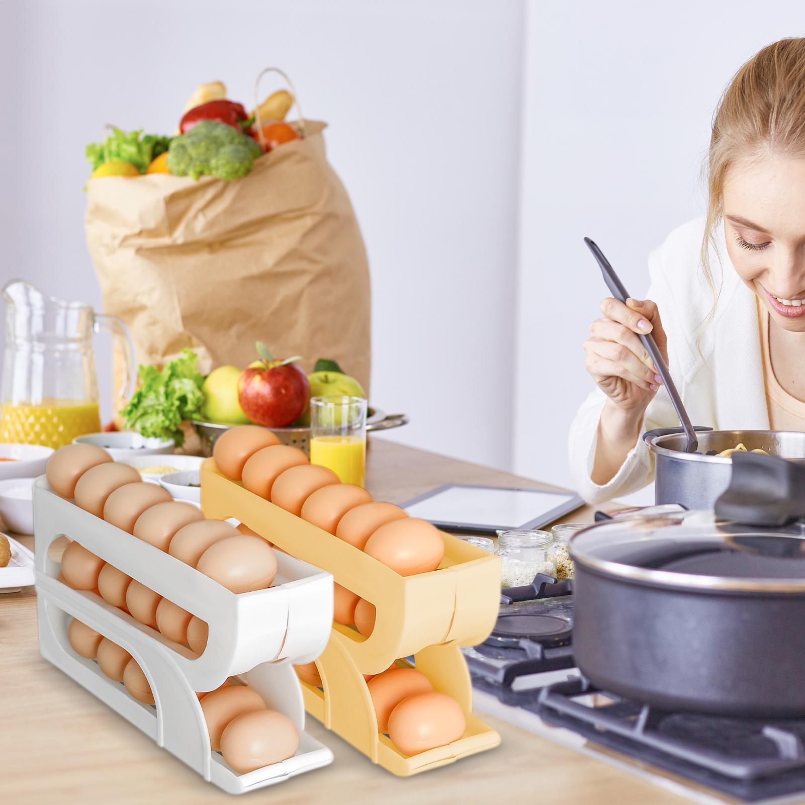 냉장고용 계란 디스펜서 3단 자동 롤링 계란 디스펜서  - Meal Prep List 리뷰 및 가격