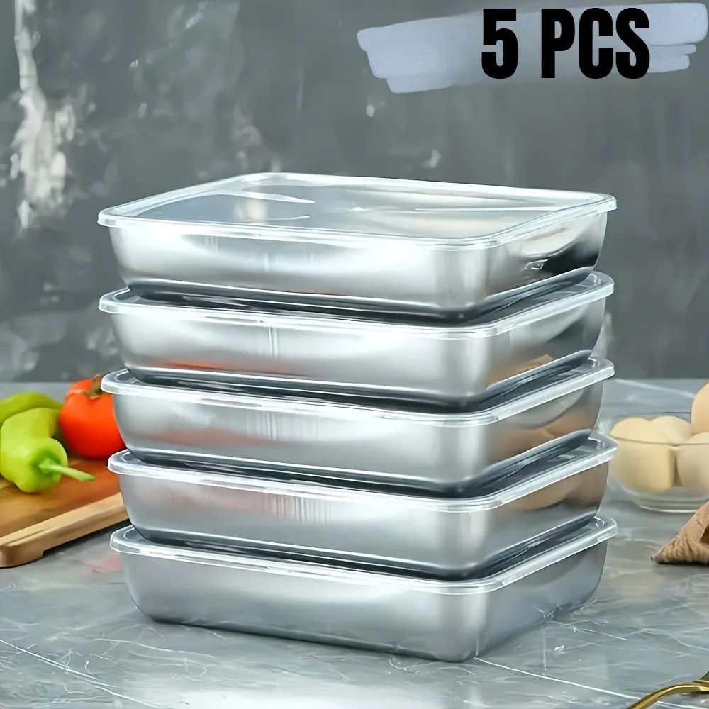 5종 스테인리스 스틸 식품 보관 용기, 냉장고 냉동고용 - Meal Prep Glass Containers 리뷰 및 가격