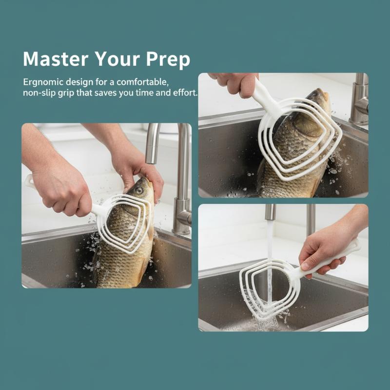 수동 플라스틱 고기 스크레이퍼 생선 비늘 제거기 흰색  - Meal Prep Manual 리뷰 및 가격