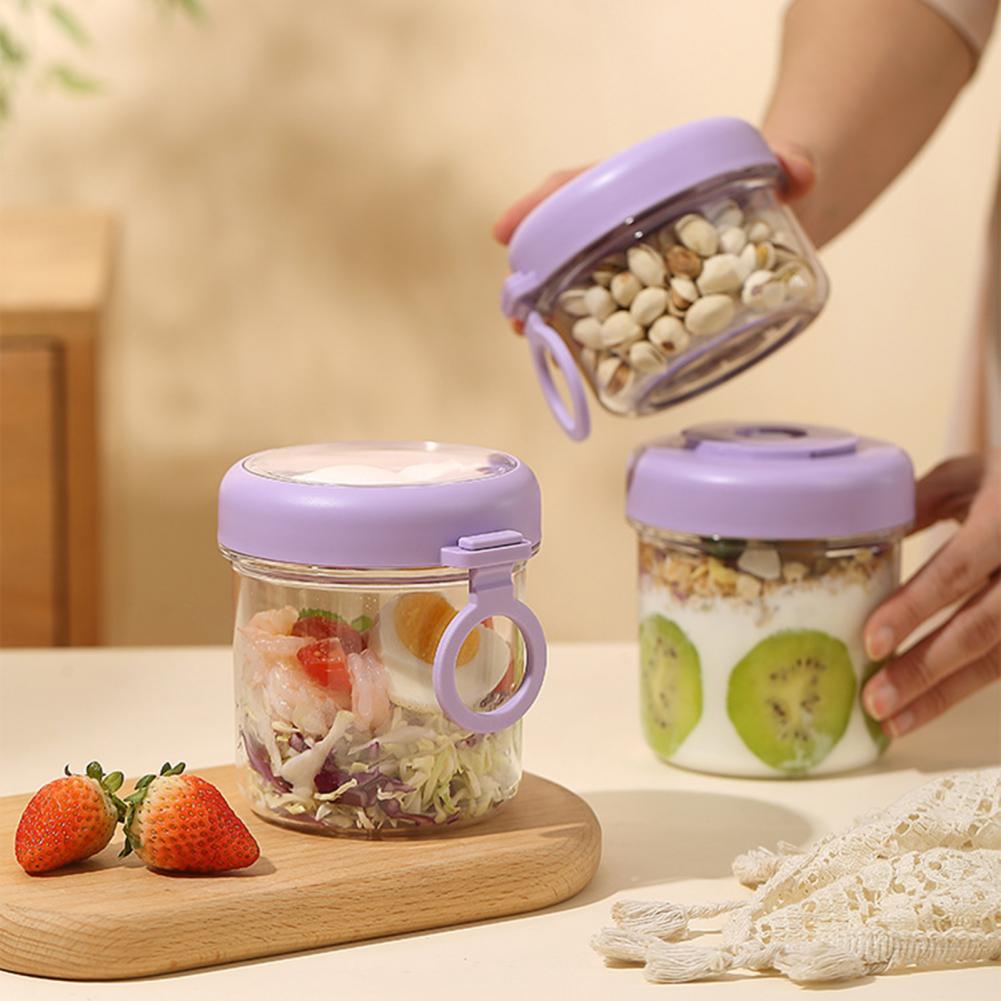 휴대용 아침식사 컵 다기능 투명 오버나이트 오트밀 음식 - Meal Prep Overnight Oats 리뷰 및 가격