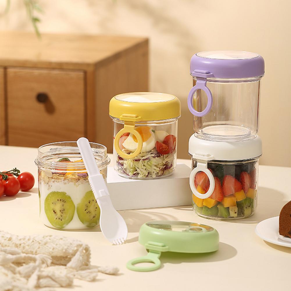 휴대용 아침식사 컵 다기능 투명 오버나이트 오트밀 음식 - Meal Prep Overnight Oats 리뷰 및 가격