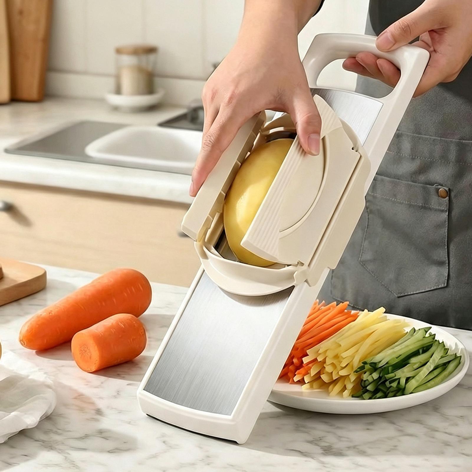인체공학적 디자인의 휴대용 야채 커터, 안전한 수동 식 - Meal Prep Manual 리뷰 및 가격
