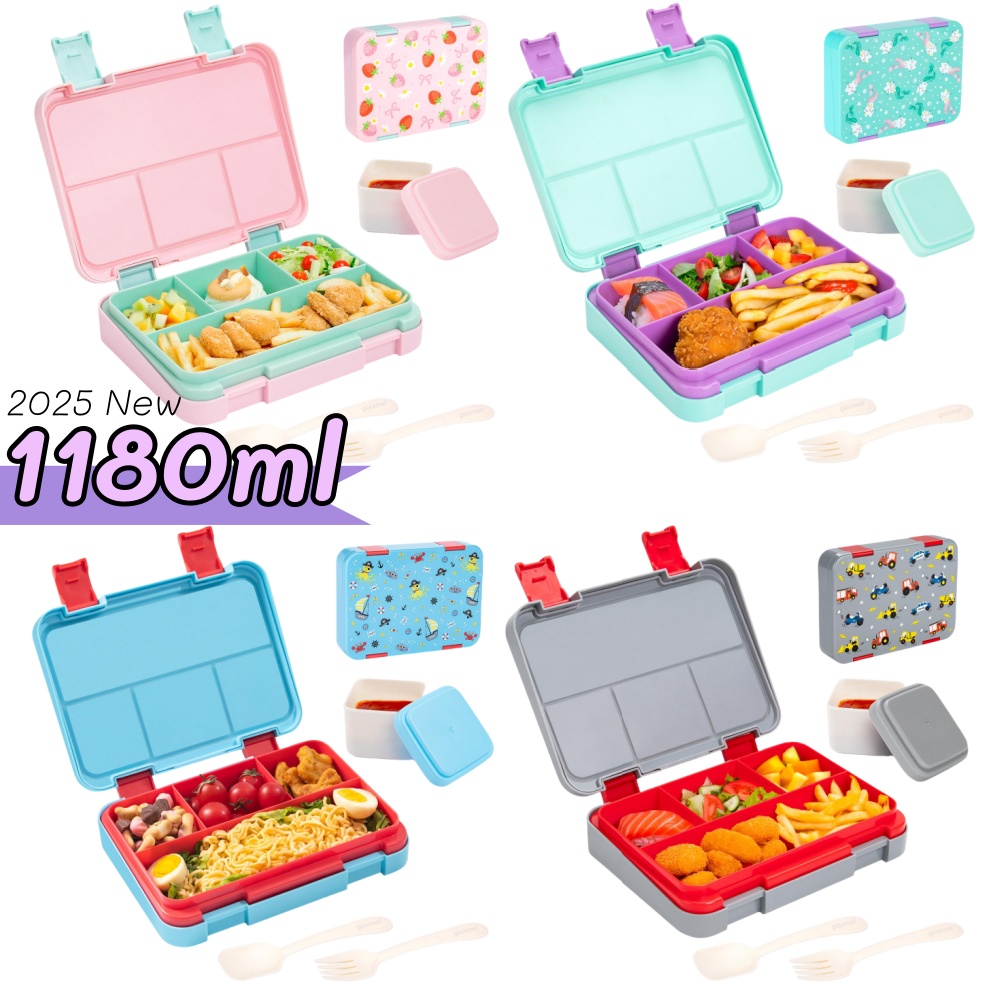 40온스 만화 패턴 도시락 세트, 새지 않는 분리형 칸 - Meal Prep List 리뷰 및 가격