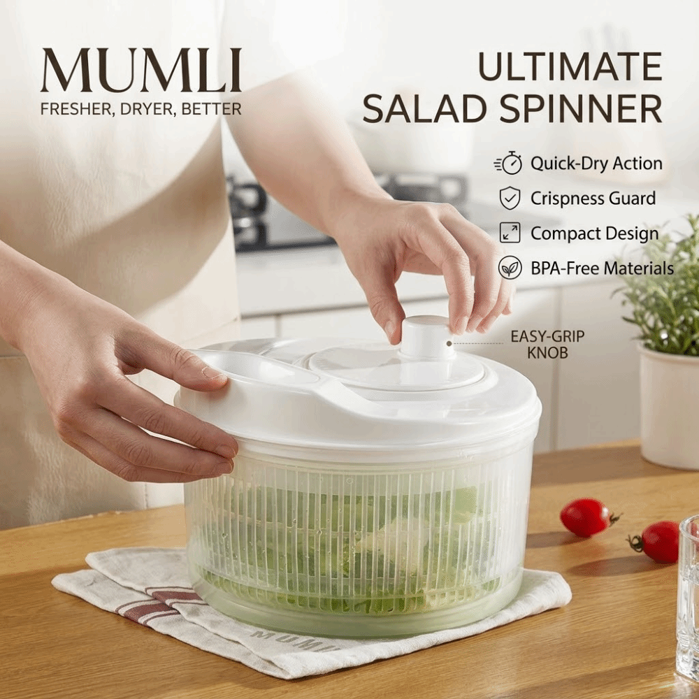 흰색 수동 야채 건조기 다기능 주방 도구 샐러드 스피너 - Meal Prep Manual 리뷰 및 가격
