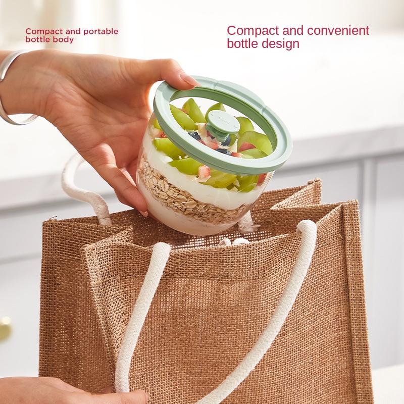 유리 오버나이트 오트밀 용기, 밀폐 통풍 뚜껑 포함,  - Meal Prep Overnight Oats 리뷰 및 가격