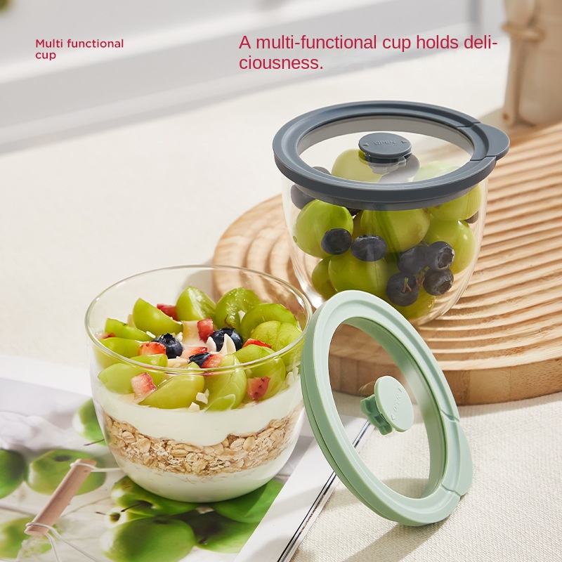 유리 오버나이트 오트밀 용기, 밀폐 통풍 뚜껑 포함,  - Meal Prep Overnight Oats 리뷰 및 가격