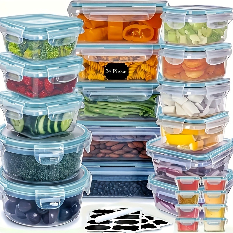 48개 BPA 프리 식품 보관 세트 – 주방, 식료품  - Meal Prep Glass Containers 리뷰 및 가격