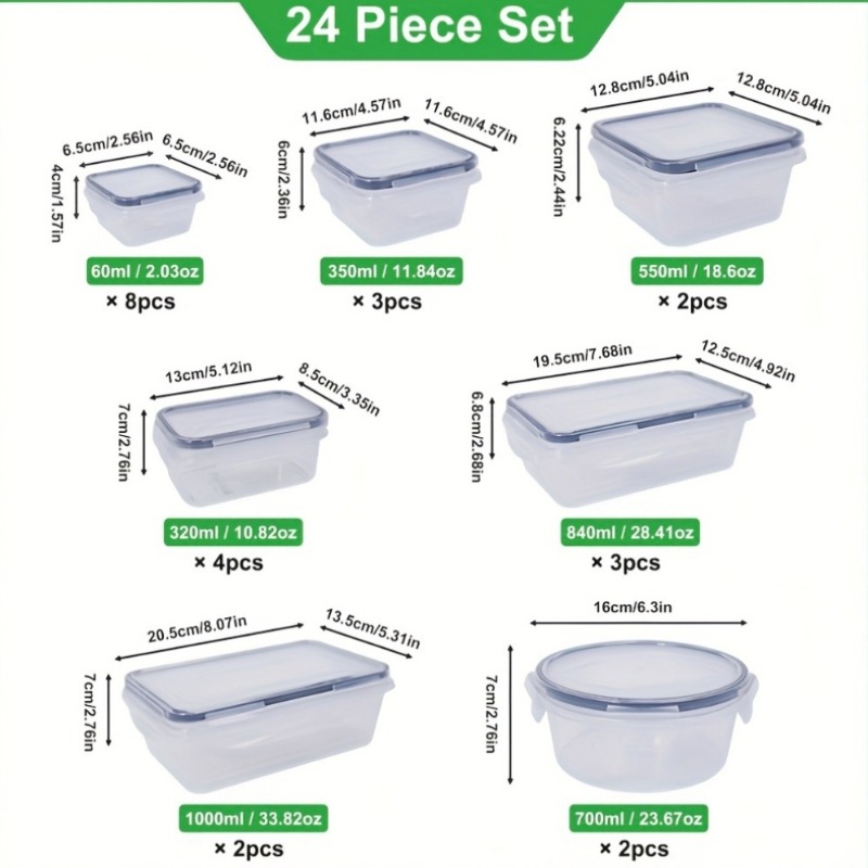 48개 BPA 프리 식품 보관 세트 – 주방, 식료품  - Meal Prep Glass Containers 리뷰 및 가격