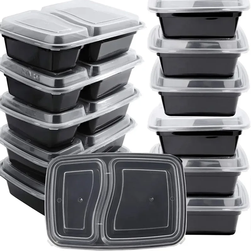 10 세트 뚜껑이 있는 일회용 식품 상자 전자레인지 식 - Meal Prep Glass Containers 리뷰 및 가격