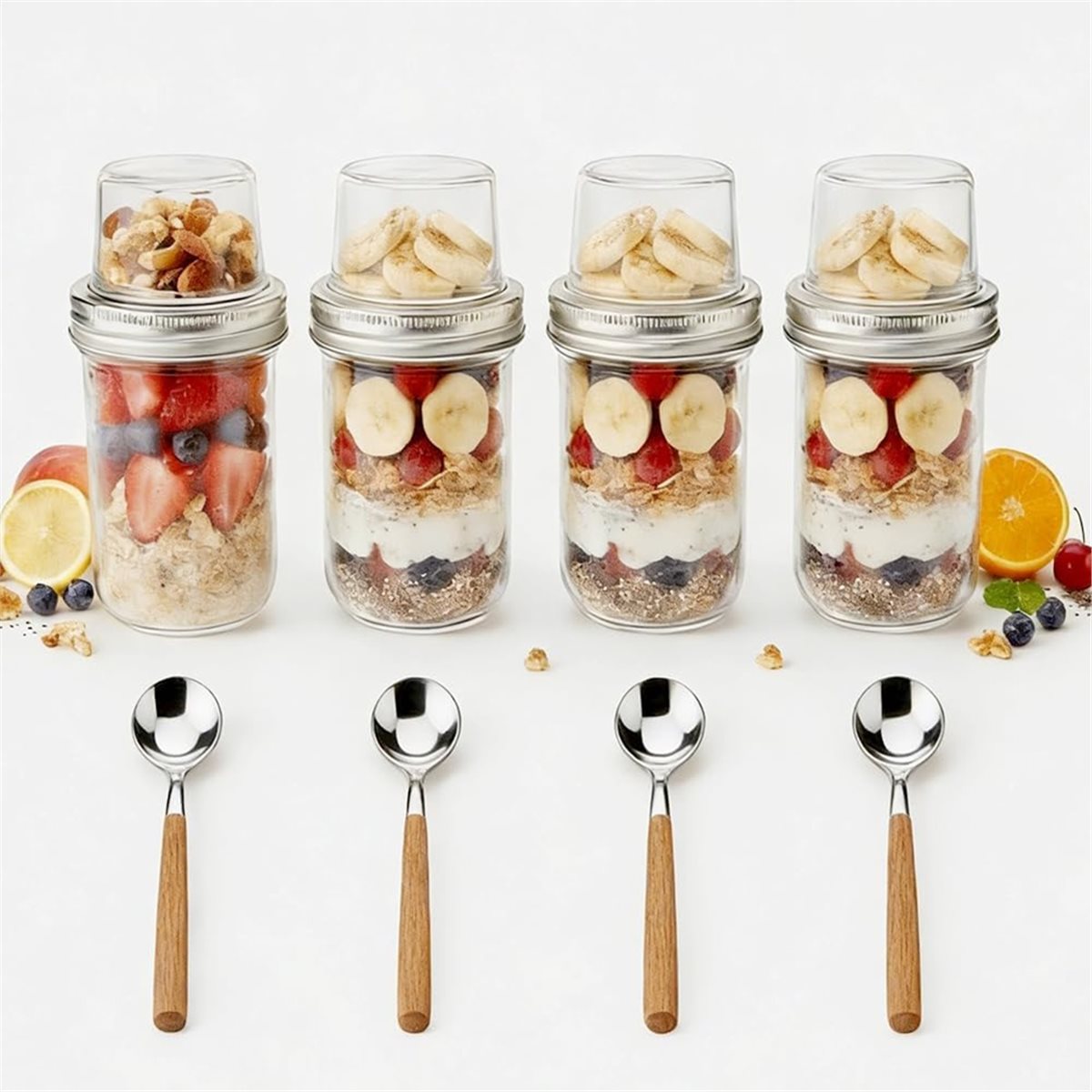 2026 트렌드 오버나이트 오트 컨테이너(뚜껑 포함), - Meal Prep Overnight Oats 리뷰 및 가격